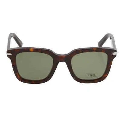 Pre-owned Dior Green Rectangular Men's Sunglasses Blacksuit S10i 20c0 51