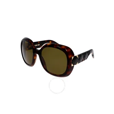 Dior Green Round Ladies Sunglasses Lady R21 Cd40114i 52n 58 In Green / Tortoise
