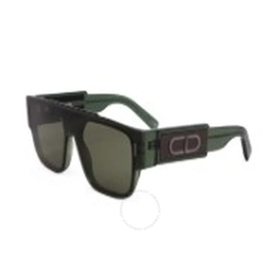 Dior Green Shield Men's Sunglasses Dm40034i 96n 00 In Dark / Green