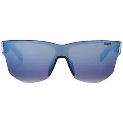 Pre-owned Dior Grey Blue Flash Shield Men's Sunglasses Addict Dm40021u 01b 99 In Multi