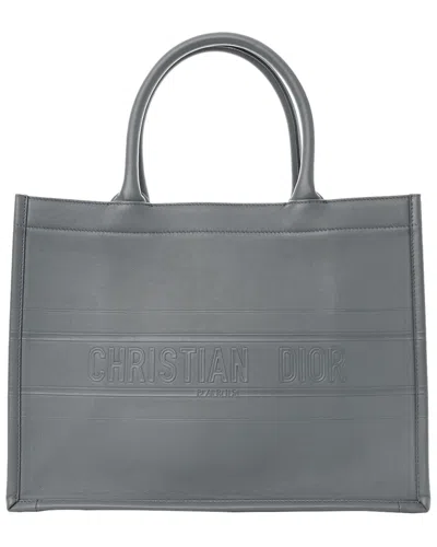 Dior Grey Canvas Book Tote Large (authentic Pre-loved)