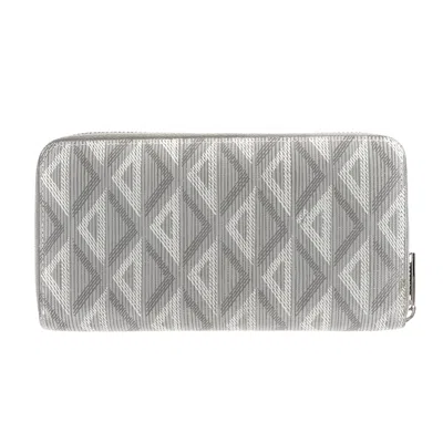 Dior Grey Canvas Wallet  ()