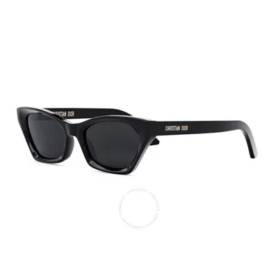 Dior Grey Cat Eye Ladies Sunglasses Midnight B1i Cd40091i 01a 53 In Black / Grey