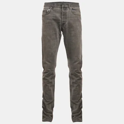 Pre-owned Dior Grey Denim Jeans M Waist 33"