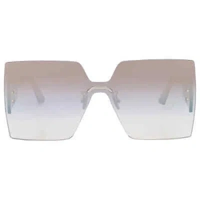 Pre-owned Dior Grey Gradient Gold Flash Shield Ladies Sunglasses Club M5u F0a5 143 In Multi