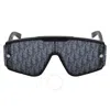Dior Grey Logo Shield Unisex Sunglasses Xtrem Mu 10b8 00 In Grey