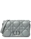 Dior Grey Microcannage Leather Macro Mini Caro Bag (authentic Pre-loved)