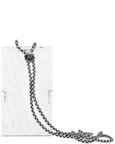 DIOR DIOR GREY SHEEP LEATHER POUCH OBLIQUE POUCH BAG (AUTHENTIC PRE-LOVED)