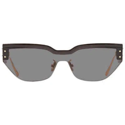 Pre-owned Dior Grey Shield Ladies Sunglasses Club M3u 45a0 99 Club M3u 45a0 99 In Gray