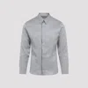 Dior Men's Silk Long Sleeves Shirt In Grey