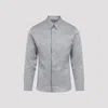 Dior Men's Silk Long Sleeves Shirt In Grey