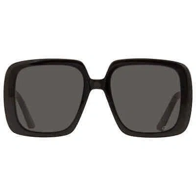 Pre-owned Dior Grey Square Ladies Sunglasses Bobby S2u 10a1 55 Bobby S2u 10a1 55 In Gray