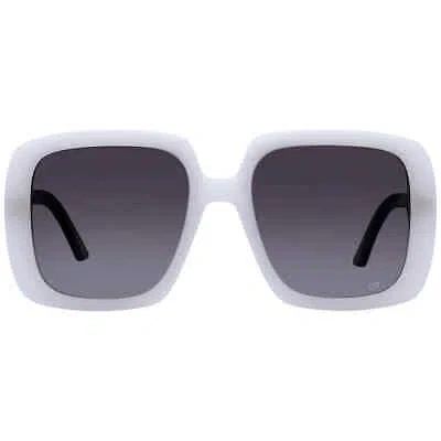 Pre-owned Dior Grey Square Ladies Sunglasses Bobby S2u 99a1 55 Bobby S2u 99a1 55 In Gray
