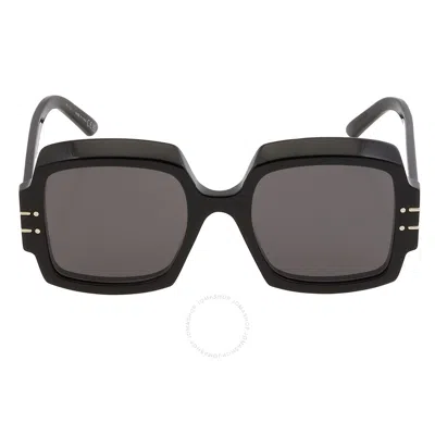 Dior Grey Square Ladies Sunglasses Signature S1u 10a0 55