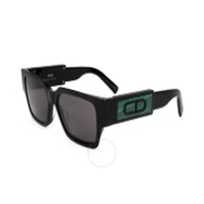 Dior Grey Square Men's Sunglasses Dm40066u 01a 55 In Black