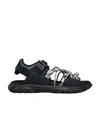 Dior Homme  H-town Sandals Shoes In Black/beige