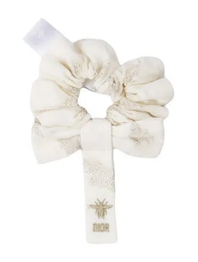 Pre-owned Dior Kids' Hair Scrunchie In Neutrals