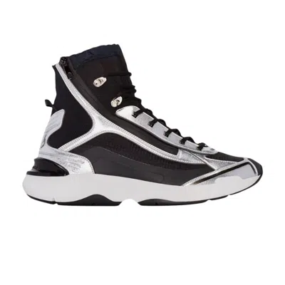 Pre-owned Dior Hajime Sorayama X  B24 Runtek High 'silver Black' | Men's Size 48