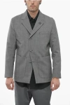 DIOR HALF-LINED BLAZER WITH DISTRICT CHECK PATTERN