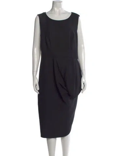 Pre-owned Dior Haute Couture 2013 Midi Length Dress In Black