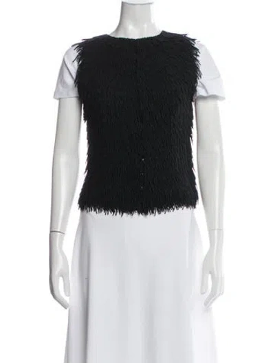 Pre-owned Dior Haute Couture Vintage 1963 Top In Black