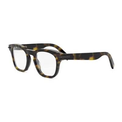 Dior Havana Mini Eyeglasses With Clear Demo Lens In Pink