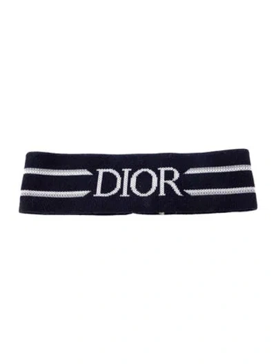 Pre-owned Dior Headband In Blue