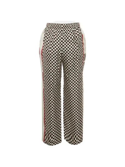 Pre-owned Dior Heart Checked Trousers In Black