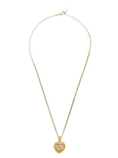 Pre-owned Dior Heart Pendant Necklace In Gold
