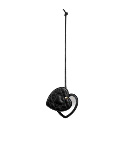 Dior Heart-shaped Pendant In Black