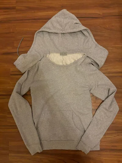 Pre-owned Dior Hedi Slimane Detached Hooded Sweatshirt In Grey