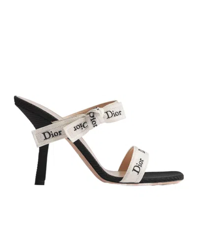 Dior Heeled Sandal With J'a Straps In Multi