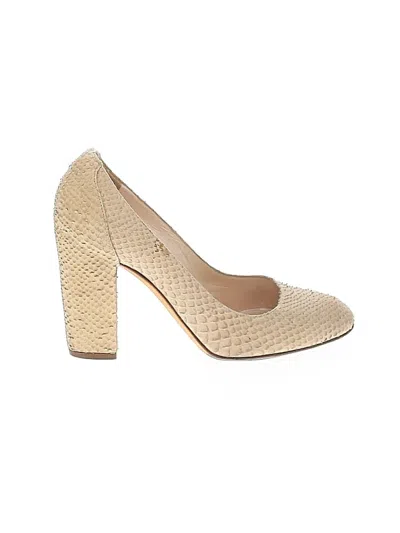 Pre-owned Dior Heels In Tan