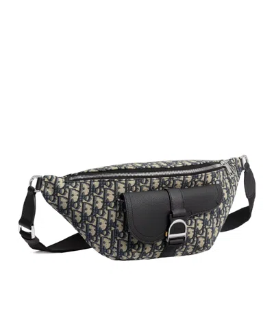 Dior Heritage Saddle Waist Bag In Black