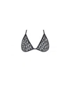 Dior High-tech Fabric Oblique Printed Bikini Top Swimsuit In Blue
