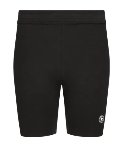 Dior High-tech Knitted Fabric Cycling Shorts In Black