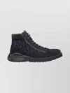 Dior High-top Suede Boots Rubber Sole In Black