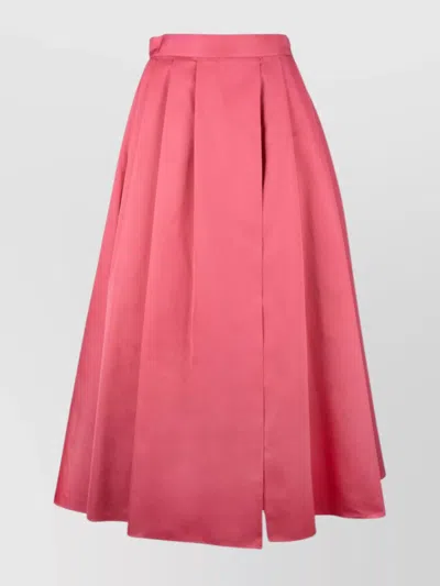 Dior High Waist Pleated Midi Length Skirt