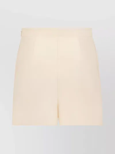 Dior High Waist Shorts Belt Loops In Neutral