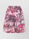 Dior High Waist Tropical Print Shorts