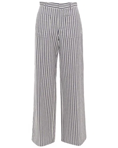 Pre-owned Dior High Waisted Striped Wide Leg Pants, Size Fr, 36 (authentic Pre-loved)