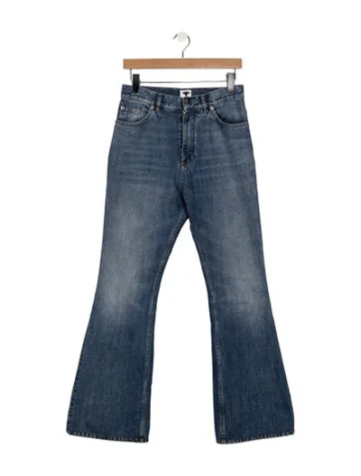 Pre-owned Dior High-rise Flared Jeans In Blue