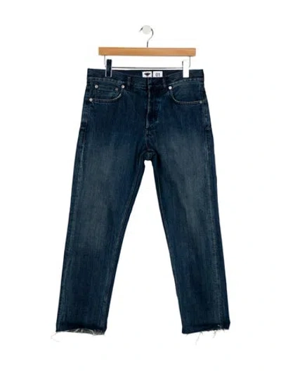 Pre-owned Dior High-rise Straight Leg Jeans In Blue