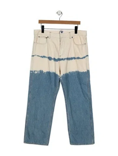 Pre-owned Dior High-rise Straight Leg Jeans In Blue