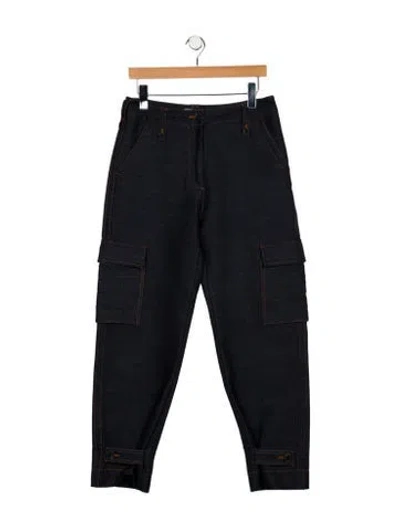 Pre-owned Dior High-rise Straight Leg Jeans In Blue