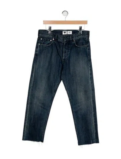 Pre-owned Dior High-rise Straight Leg Jeans In Blue