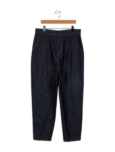 Pre-owned Dior High-rise Straight Leg Jeans In Blue