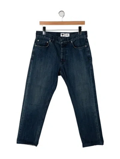 Pre-owned Dior High-rise Straight Leg Jeans In Blue