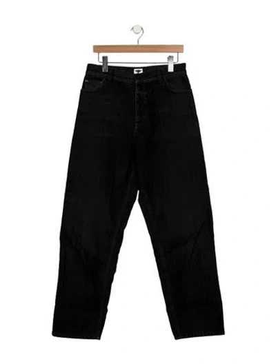 Pre-owned Dior High-rise Straight Leg Jeans In Blue