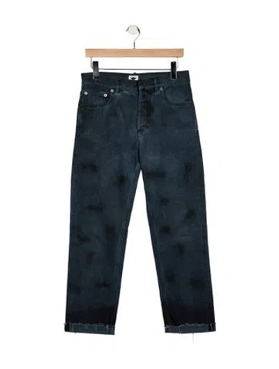 Pre-owned Dior High-rise Straight Leg Jeans In Blue
